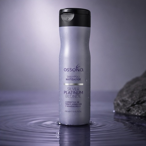 Ossono Shampoo Matizador Silver Platinum Blonde